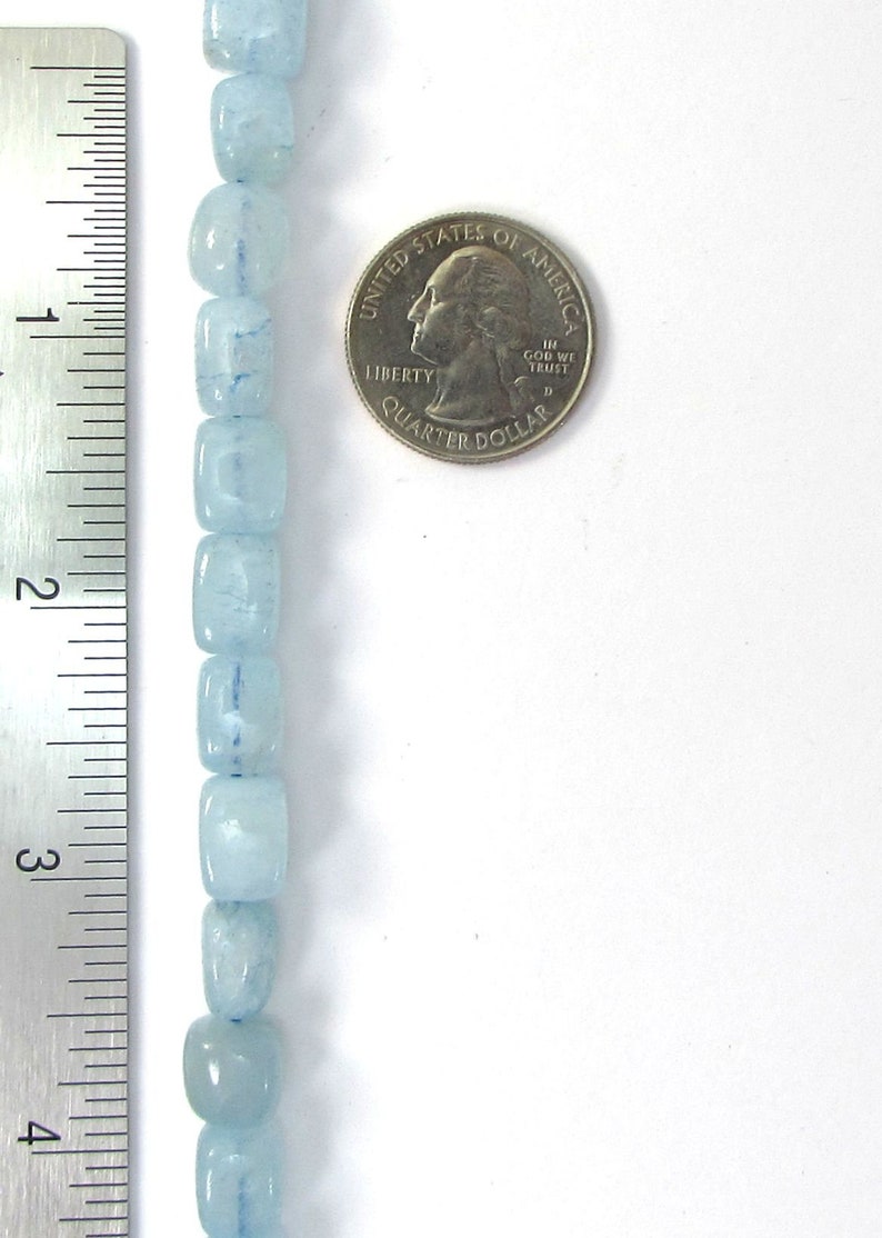 Aquamarine Nuggets, 16 inch Strand Blue Aquamarine Beads, Jewelry Supplies, Beading Supplies, Item 1800gss image 7