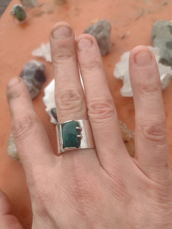 Chrysoprase Men s Ring Etsy
