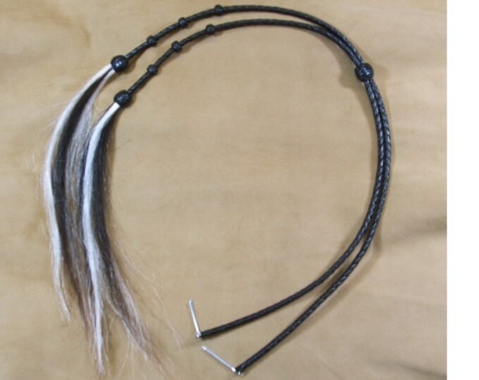 Braided Leather Stampede Strings Cowboy Style Handmade Etsy