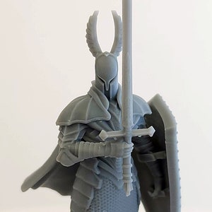 Silver Knight Dark Souls Miniature DnD Resin Print