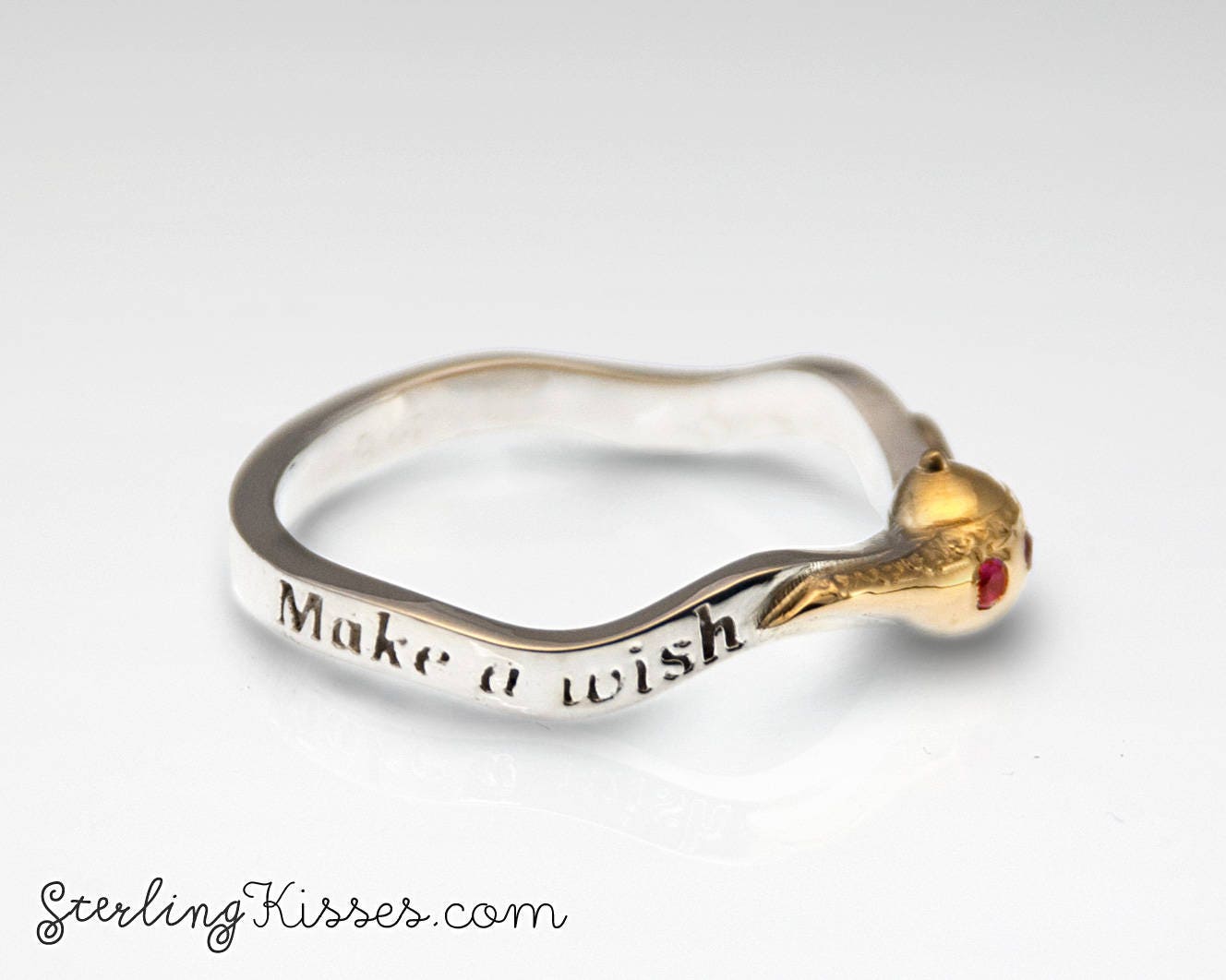 Magic Lamp Ring with Genuine Rubies or Diamonds in Sterling Etsy