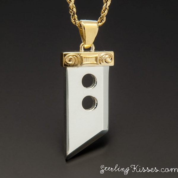 Buster Sword Final Fantasy 7 VII Inspired Pendant with optional Gemstones