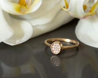 Minimalistische massief gouden ring
