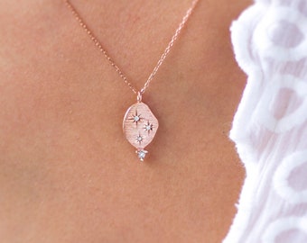 14K gouden ketting met sterren
