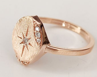 Sterring / 14 kt massief goud