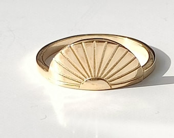 14K gouden zonsondergangring