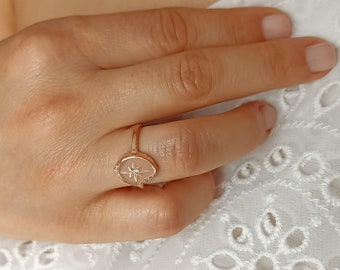 14k gouden sterring
