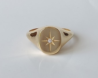 Star Ring / 14K Gold