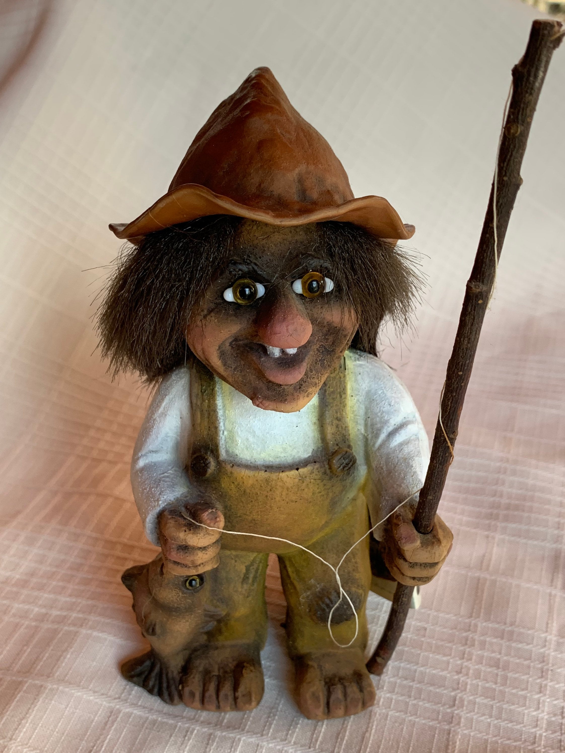 Nyform Fisherman in Overalls Troll #802 Born in 1990 in