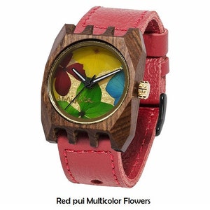 Wooden watch, Birthday Gift, Real Flowers, Handmade wrist watch, Womens watch, Unique watch, Ecofriendly, wood accessories, VOLKANO SE image 10