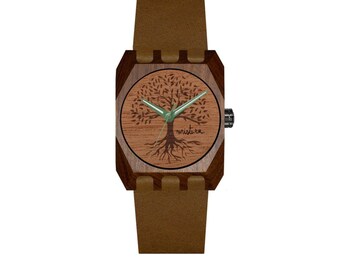 Wooden watch, Birthday Gift, Handmade wrist watch, Fathers Gift, Husband gift, Unique Watch, Wrist wood watch, mens watch, VOLKANO WOOD