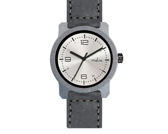 Concrete watch, wrist watch, Unique watch, Birthday gift, Mixture Timepieces, Unisex, sustainable materials, Mistura watch, MARCO CONCRETE