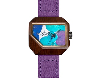 Wooden watch, Birthday Gift, Handmade wrist watch, Mothers Gift, Girlfriend gift, Unique Watch, Wrist wood watch, womens watch, JUNO FLOWERS