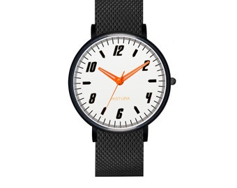 Alloy Metals watch, wrist watch, Birthday gift, Unisex Watch, Unique gift, unique watch, sustainable materials, watch, Metal, MANTA WATCH