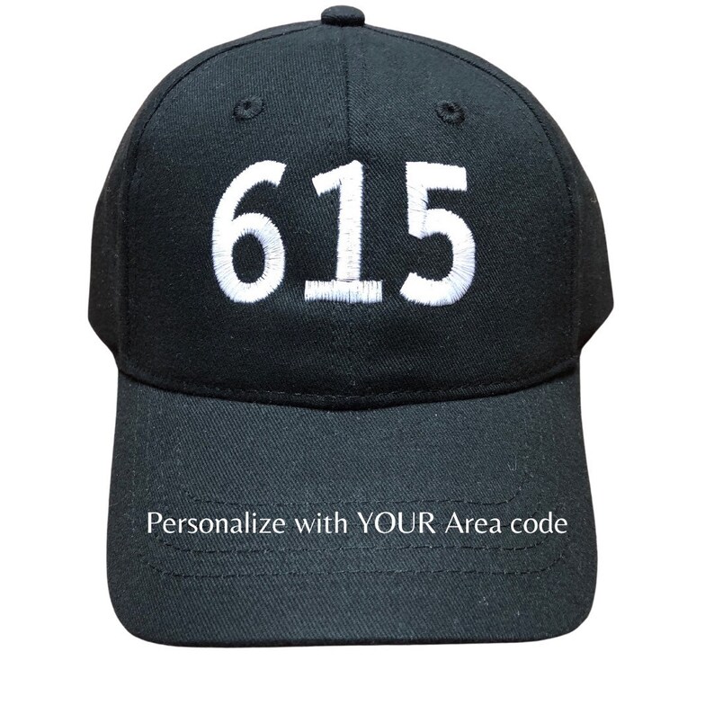 Your Area Code Baseball Hat Pick Your Area Code Pick Your Etsy