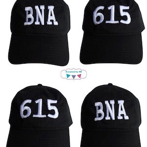 Black Hat Embroidered Nashville hat - BNA- 615