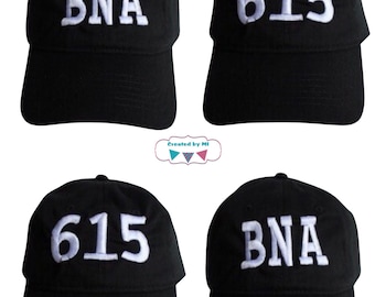 Black Hat Embroidered Nashville hat - BNA- 615