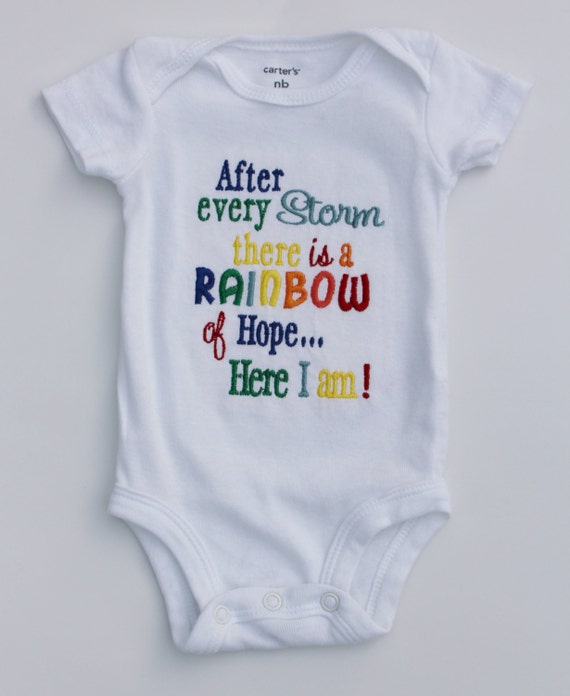 Embroidered Rainbow Baby Bodysuit Rainbow Baby Bodysuit . | Etsy