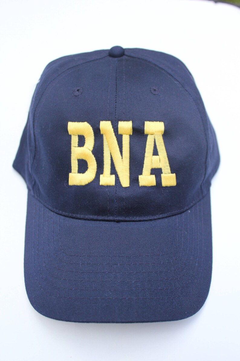 Navy and Yellow NASH Hat Embroidered Nashville Hat BNA Etsy