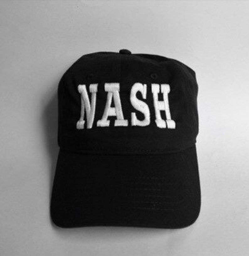 Black Nash Hat Embroidered Nashville Hat BNA 615NASH Etsy