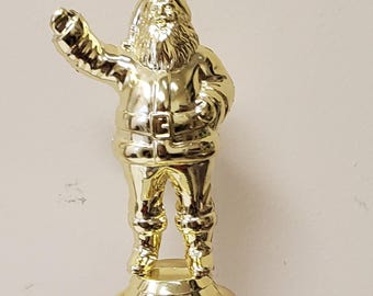 Christmas or Holiday trophy or award, Santa Claus on top, Best Decorated home or office, about 11" tall