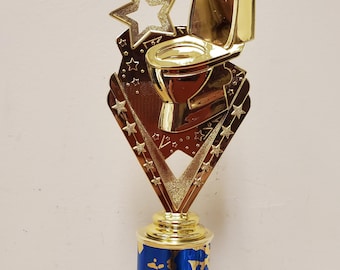 Fun, Custom Toilet trophy or award, Last Place, Loser, Worst Job, Crappiest, Fantasy Football Loser, engraved, about 9" tall.  Humorous