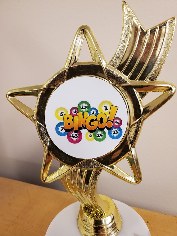 Trophy for Your BINGO Game Winner 1st Place About 7 Etsy