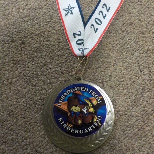 Kindergarten Graduation Graduate Medal With Neck Ribbon 2 Etsy