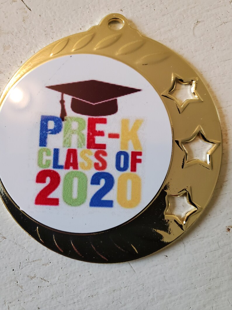 Preschool or PreK Graduation graduate medal with neck Etsy