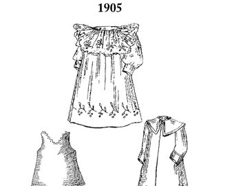 La Poupée Modèle 1905 Mignonette Doll Wardrobe Pattern Collection #1- Size 7in - DIGITAL DOWNLOAD