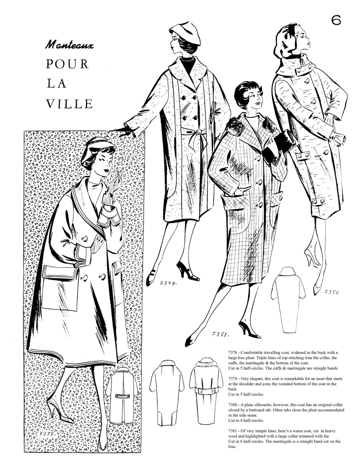 1957 Fall Issue French Fashion Pattern Book Eclair Coupe Paris Reprint ...