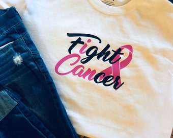 Camiseta de Conscientização sobre o Câncer: Camiseta com Laço Personalizável