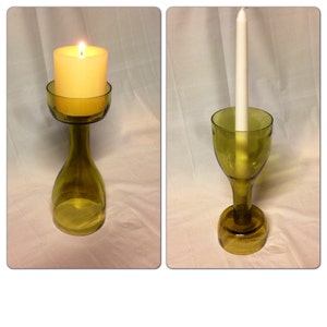 Wine Bottle Candle Holder