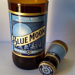 Männer Geschenk, Blue Moon, Bierflasche Schnapsglas Chaser Set, Geschenke für ihn