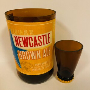 Beer Bottle Shot Glass Chaser Set Newcastle Brown Ale