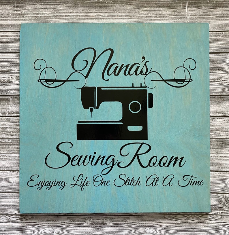 Sewing Room Decor Personalized Signs Gift for Mom Craft Etsy