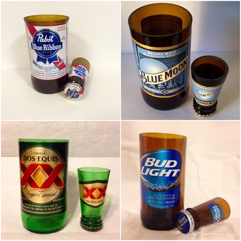 Beer Bottle Shot Glass Tumbler Gift Set Beer Lover Gifts For Etsy