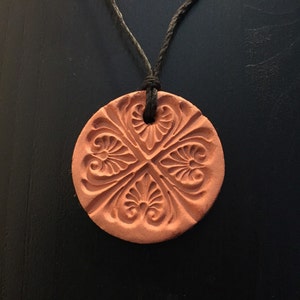 Clay Aromatherapy Essential Oils Pendant