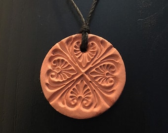 Clay Aromatherapy Essential Oils Pendant