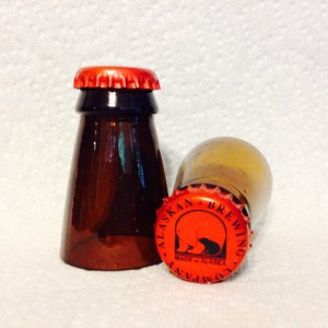 Alaskan Amber Beer Bottle Shot Glasses