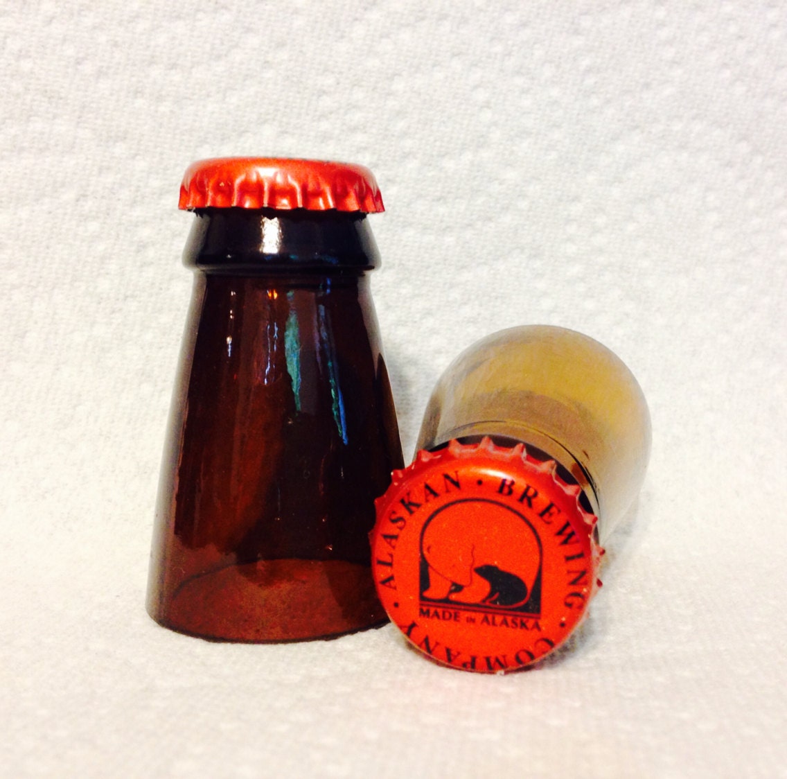 Alaskan Amber Beer Bottle Shot Glasses