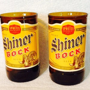 Birthday Gifts For Men, Beer Bottle Drinking Glasses, Shiner Bock, Boyfriend Gift