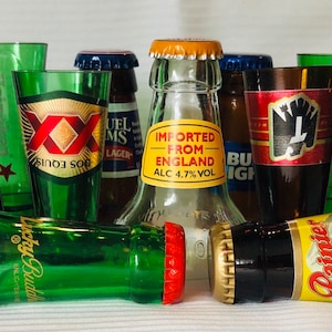 Regali per testimoni dello sposo, bicchierini con bottiglie di birra, regali per il fidanzato, regali per papà, regali per la festa del papà