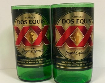 Dos Equis Beer Bottle Glasses