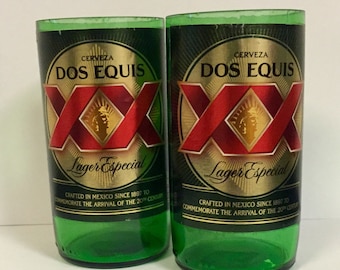 Dos Equis Beer Bottle Glasses