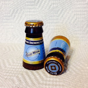 Freund Geschenk, Blue Moon, Bierflasche Schnapsgläser, Mann Höhle Dekor