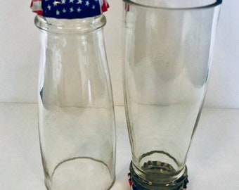American Flag Beer Bottle Shot Glasses