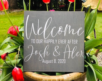 Wedding Welcome Sign For Wedding Day