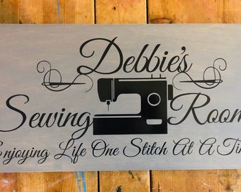 Sewing Room Sign, Christmas Gift For Mom, Personalized Signs, Gift For Mom, Craft Room Decor