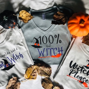 Halloween Hexen Shirts. Hexen Tshirts für Halloween. Halloween T-Shirt.